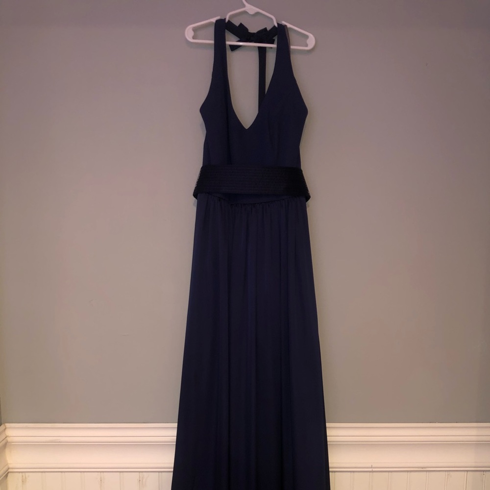 Vera Wang Navy Blue Gown